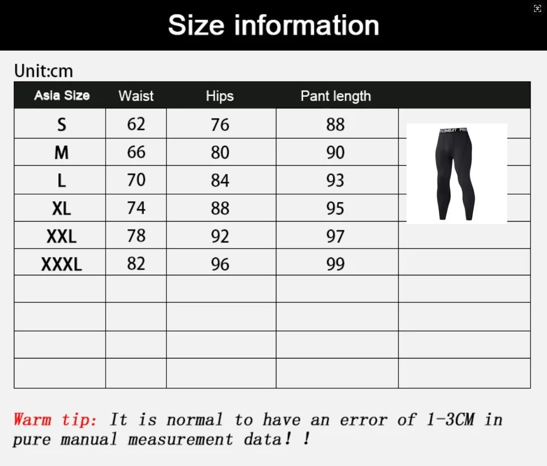 Men Compression Tight Leggings Running Sports Male Gym Fitness Jogging Pants Quick Dry Trousers Workout Training Yoga Bottoms