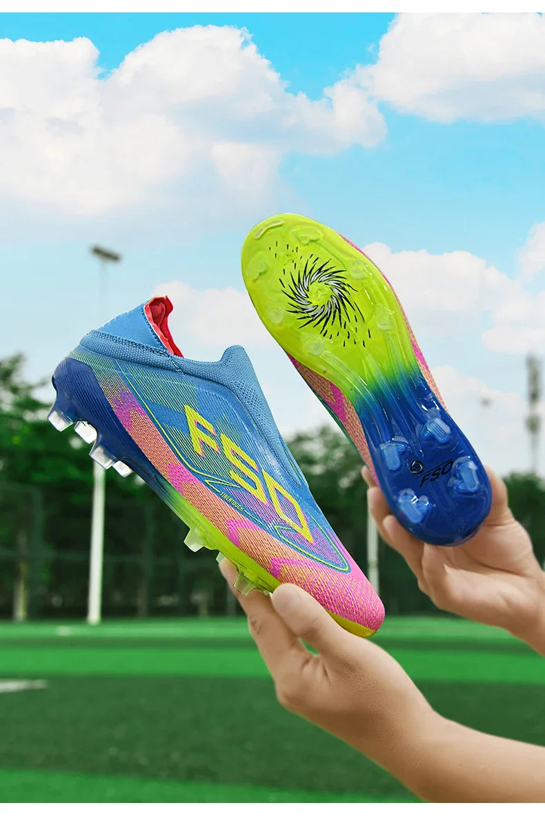 New Men Football Boots High-quality Soccer Shoes Sneakers Match Indoor Non-Slip Grass Cleats Mid-top Light Hot-selling Outdoor