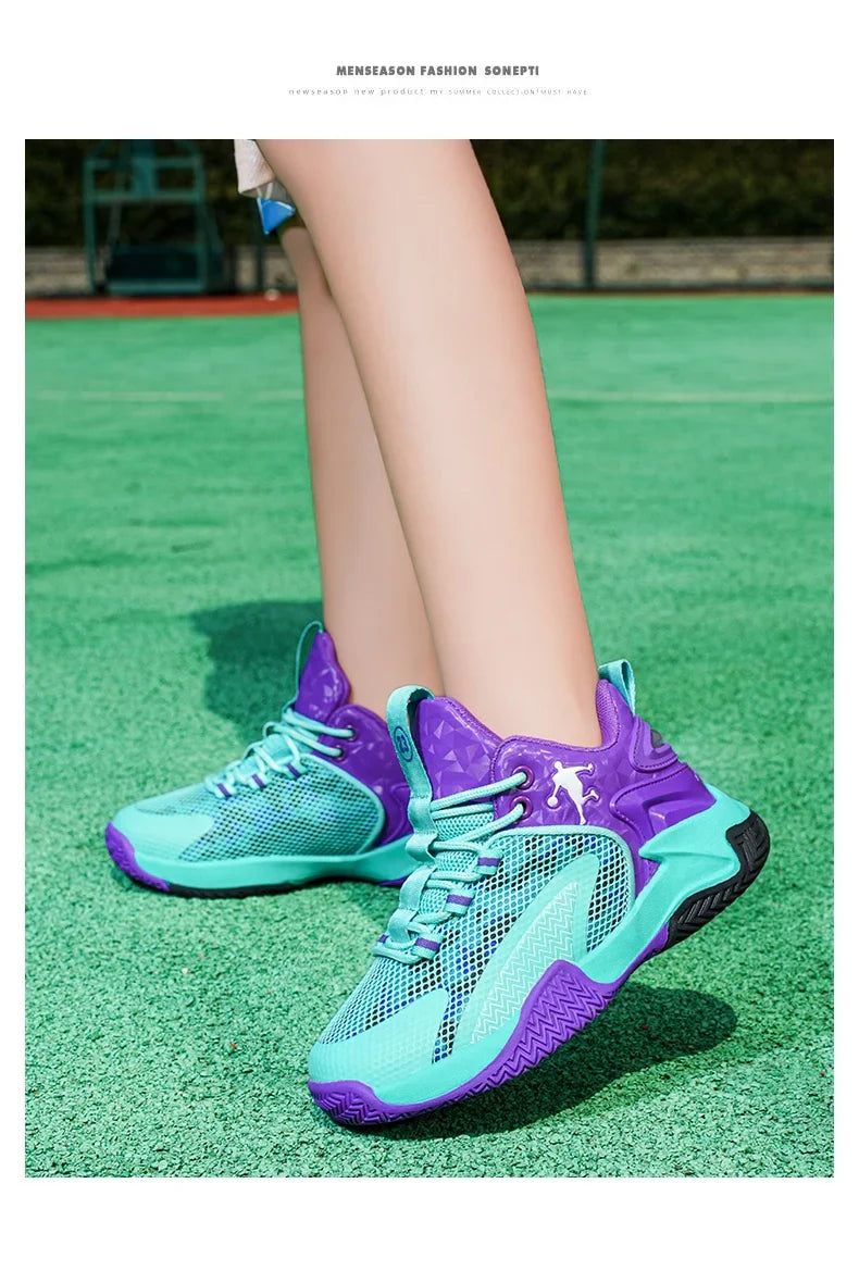 Kids Basketball Shoes Boys Sneakers Non-slip Child Trainer Basket Shoes Outdoor Children Sport Shoes Zapatillas De Deporte