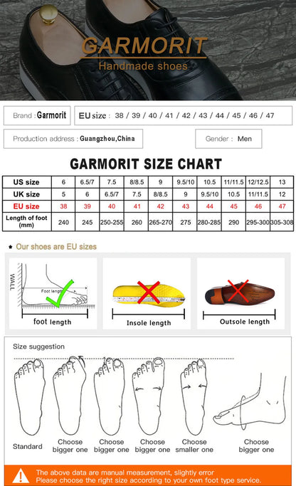 Fashionable Men Formal Shoes Genuine Leather Handmade High Heels Thick Shoes Classic Wedding Office Men's Formal Business Shoes