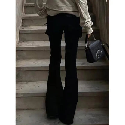 Women Black Gothic Baggy Jeans Harajuku Oversize Denim Trousers Japanese 2000s Style Y2k Vintage Jean Pants Trashy Clothes 2025