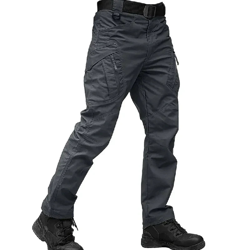 Men Elastic Sharkskin Spring Autumn City Cargo Pants Hiking Camping Climbing Casual Tactical Military Combat Trousers Quick Dry