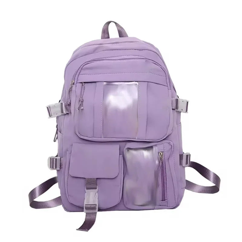 Girl's large capacity backpack, unique and cute student backpack