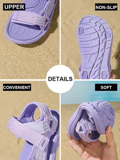 Summer Children Sandals Shoes Boys Girls Toddler Soft Non-Slip Baby Cute Princess Dance For Kids Student Outdoor Beach