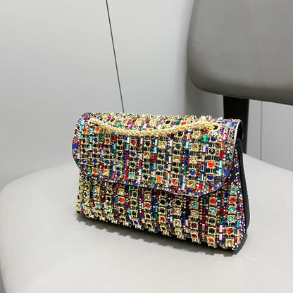 Rhinestones Evening clutch Bag Purses and handbag luxury Designer shoulder bag Shiny Crystal Clutch purse Woman's bag