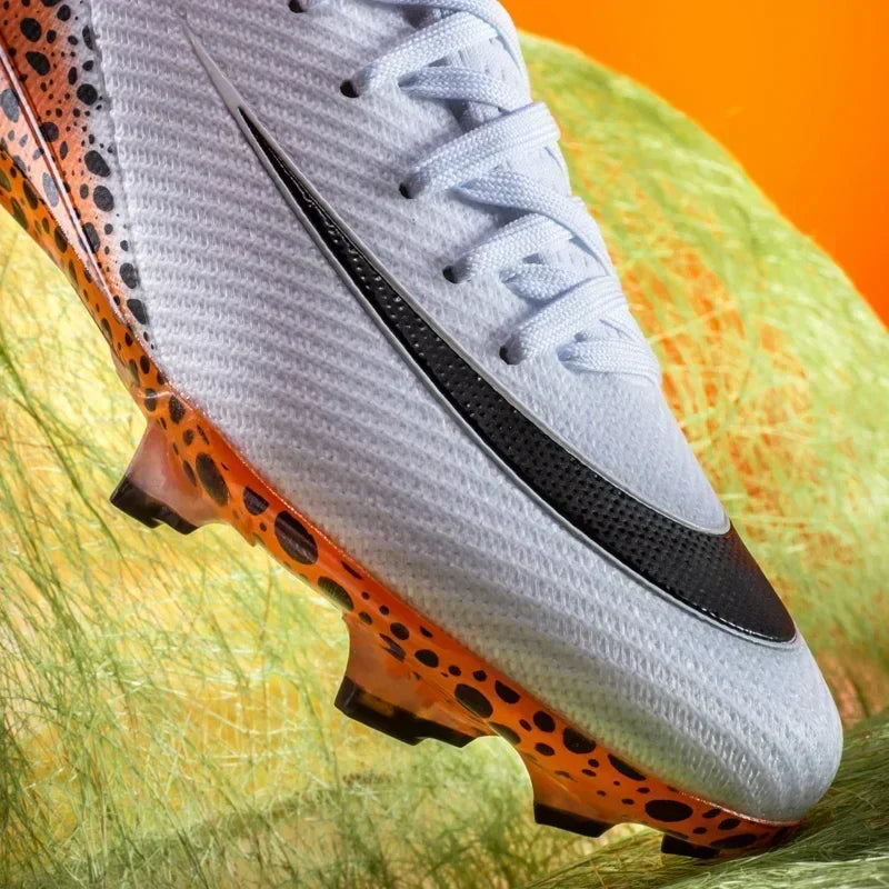 New Men Football Boots Professional Boys Soccer Shoes Ankle Sports Shoes Non-Slip TF/FG Match Sneakers Unisex Comfortable