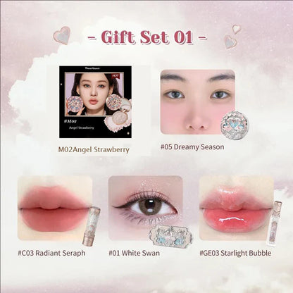 Makeup Kit Full Professional Makeup Gift Set Mermaid Angel Highlight Swan Lipstick 5 piece set