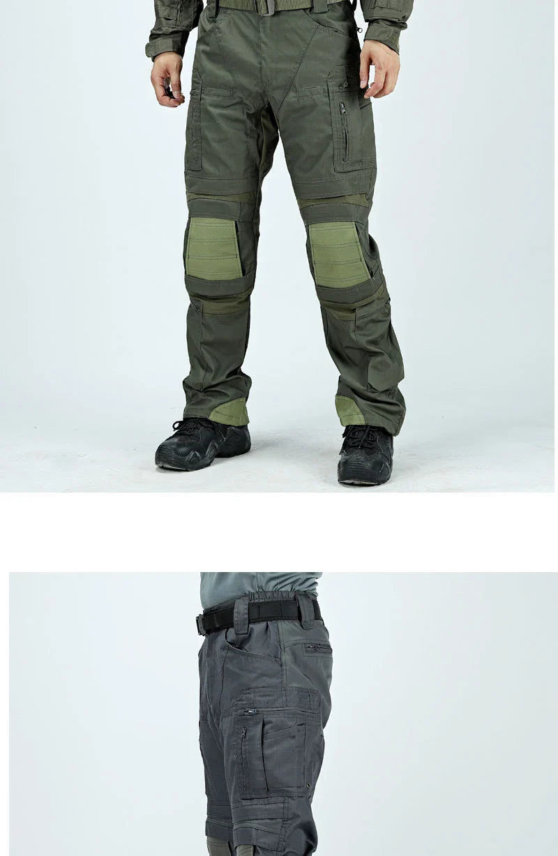 Outdoor Tactical Pants Casual Waterproof Cargo Pant Men New Training Trousers Wear-Resistant Multi Bag Casual Man Pant New