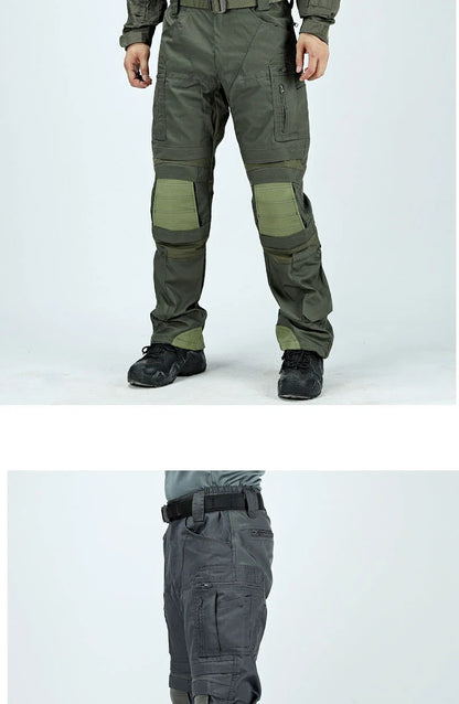 Outdoor Tactical Pants Casual Waterproof Cargo Pant Men New Training Trousers Wear-Resistant Multi Bag Casual Man Pant New