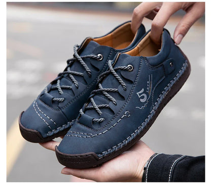 Men Leather Casual Shoes Outdoor Comfortable High Quality Fashion Soft Homme Classic Ankle Non-slip Flats Moccasin Trend