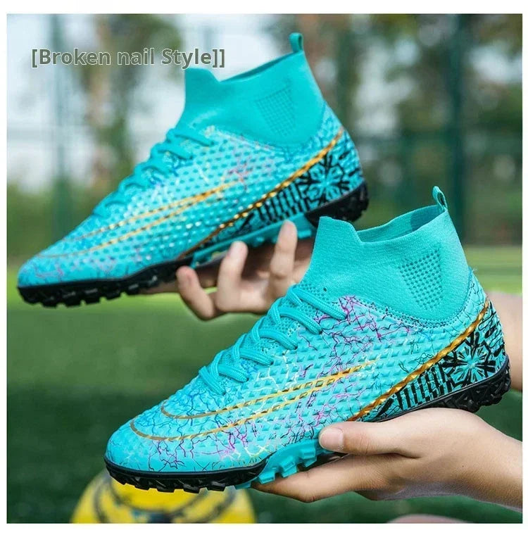 Refreshing Breathable Feet Children's Non-slip Fashion Casual Sports Shoe Youth Soccer Shoes Indoor Outdoor Grass Training Shoes