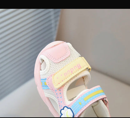 2026 Summer Girls Kids Sandals Soft Comfortable Closed Toe Protective Sandals,Cartoon Colorful Cute Shoes Kids Summer Boys Girls