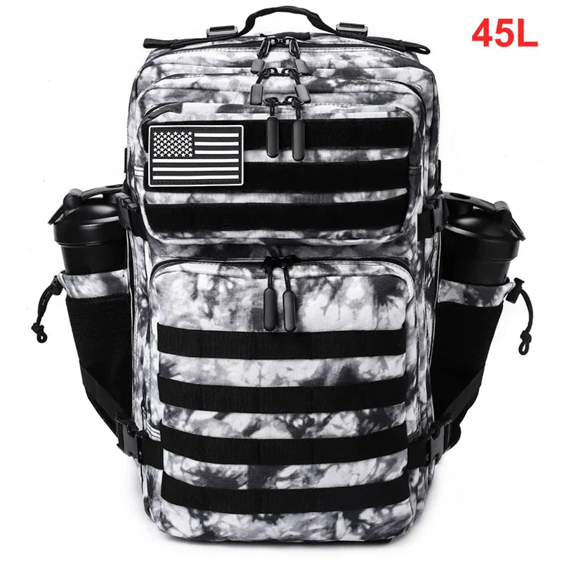 45L Tactical Backpack Men Outdoor Waterproof Sports Travel Gym Hiking Bug Out Bag Military Camping Hunting Survival Rucksack