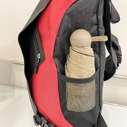 Large capacity chest bag, large capacity side back crossbody bag, multiple pockets, suitable for outdoor sports, travel and cycl