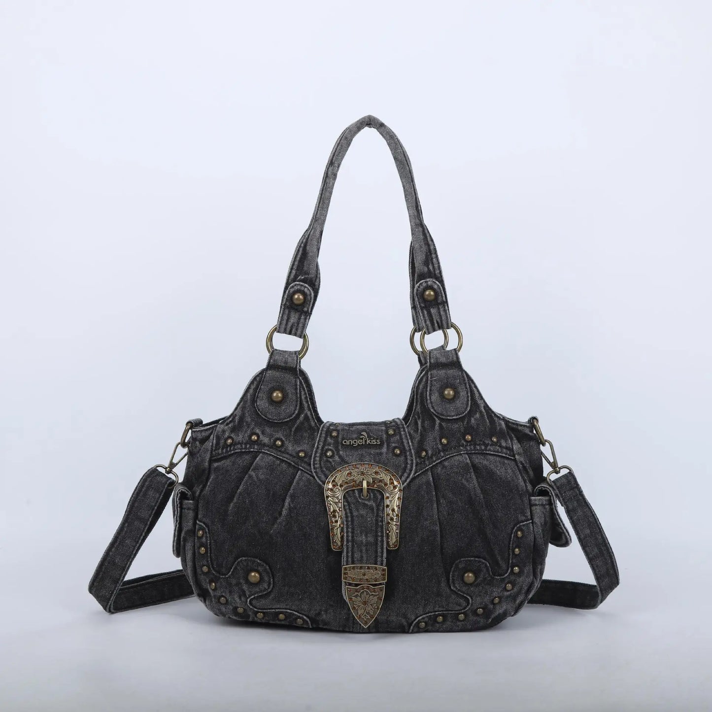 Women Handbag Stitching Leopard Top-handle Shoulder Bag PU Dumpling Pack Multi-pockets Shoulder Bags Phone Money Pack