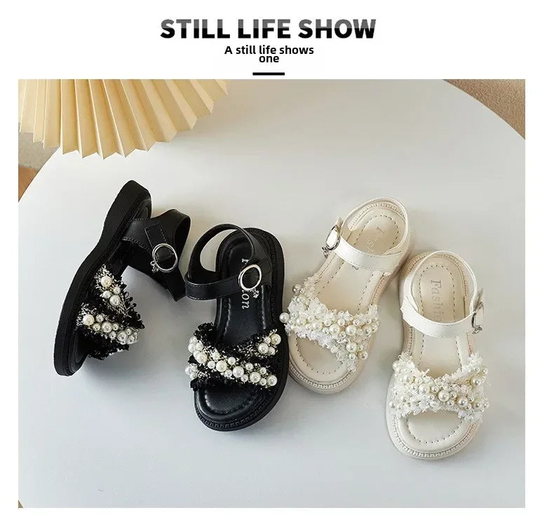Girls' sandals Summer children's non-slip soft-soled princess beach shoes Fashion sandals for little girls