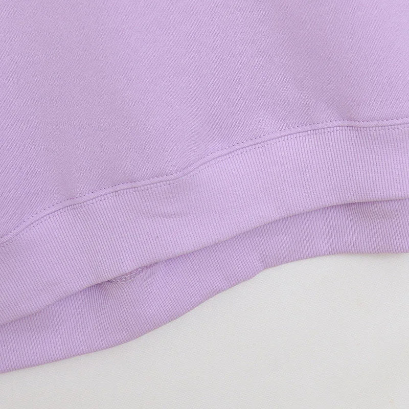Embroidery Sweatshirt Women Casual Fleece Jumper Tigger Cheshire Cat Cartoon Loose Pullover Top O Neck