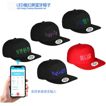 Hot LED Light Up Baseball Cap Neon Colorful Glowing Adjustable Sun Hats For Women Men Night Running Caps Travel Supplies