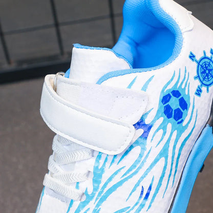 Children Soccer Cleats Fashion Design Breathable Non-slippery Soccer Shoes for Boys and Girls