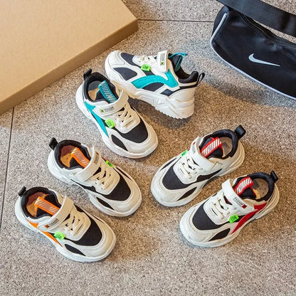 Kids Sneakers for Boys Girls 2025 Spring New Children's Walking Shoes Breathable Mesh Student School Basketball Kids Shoes