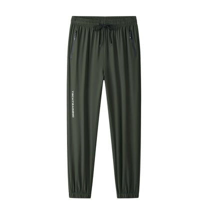 Men's Summer Running Pants Thin Ventilate Casual Sports Jogging Pants Fishing Football Man Hiking Gym Sweatpants Fashion Casual