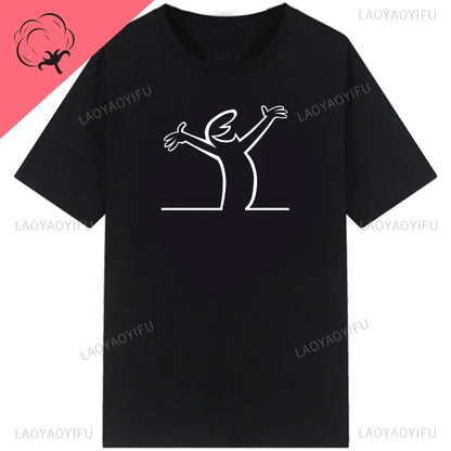 La Linea The Line Osvaldo Cavandoli TV Men Women Style Streetwear Tee Fashion Cotton T Shirt Round Neck Casual Summer Camiseta