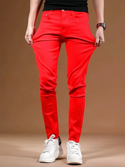 Men's Long Pants Bulletproof Business Office Style Simple And Versatile Suitable For Various Occasions