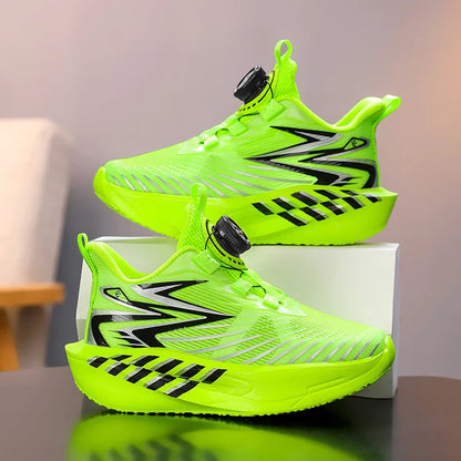 Children‘s Basketball Shoes Non-slip Breathable Running Shoes Lace-up Boys Girls Training Sneakers Athletic Shoes Tennis Shoes