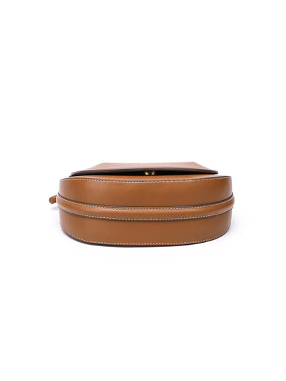 Fashionable and casual hand-held saddle bag, versatile for commuting, single shoulder crossbody bag