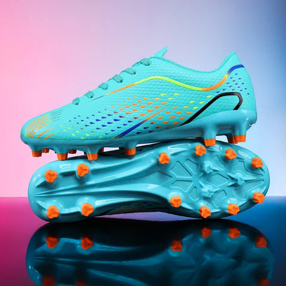 Kids Youth Soccer Shoes Cleats Football Boots Men Non Slip Breathable Lightweight Training Sneakers Boys Children Football Match