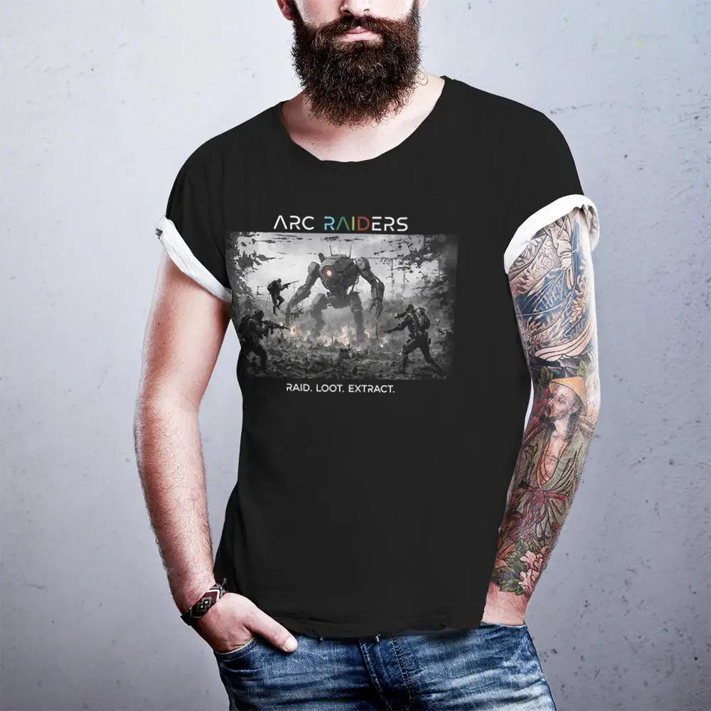 Don't Shoot ARC Raiders Graphic T-Shirt Unisex Trendy Streetwear Oversized Crew Neck Tops New Casual Men's Shirt For Gamers Gift
