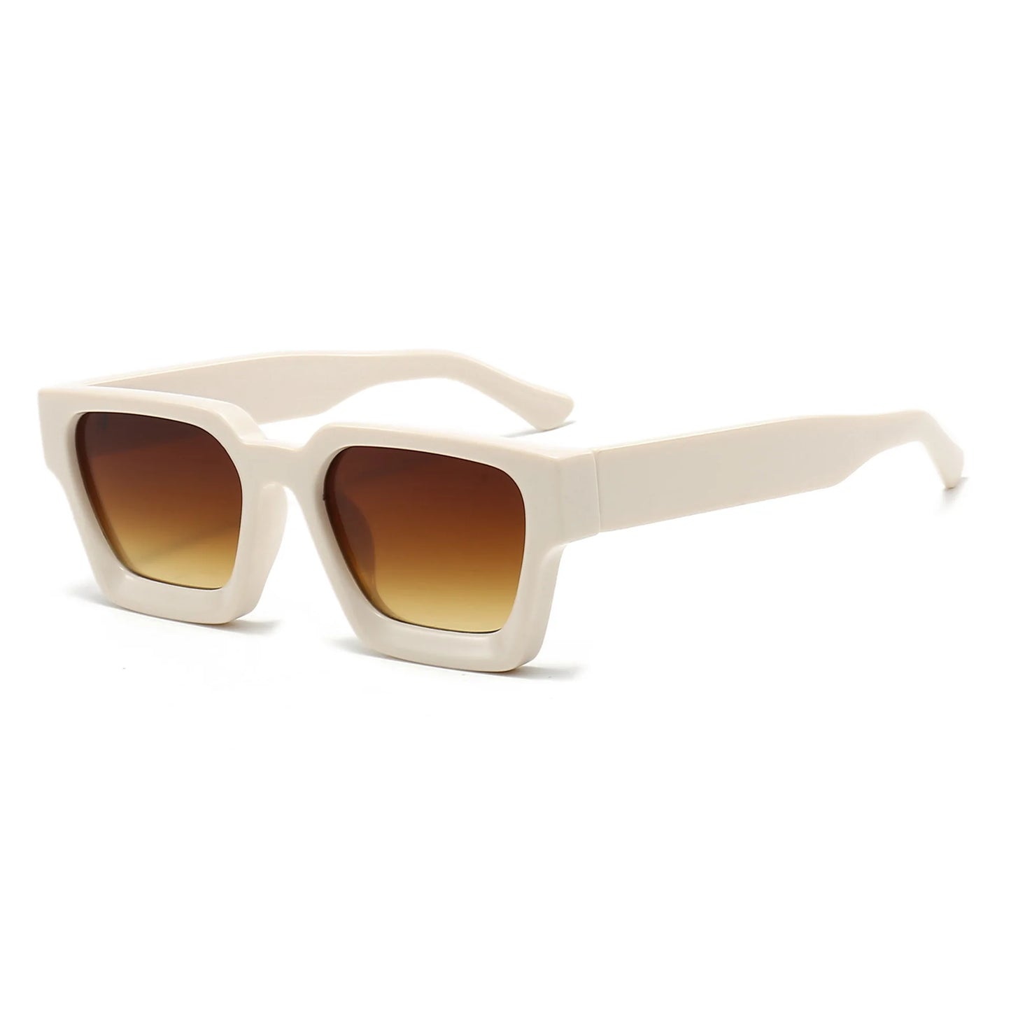 Men Square Frame Sunglasses 2025 Luxury Brand Designer Sun Glasses Retro Trendy Shades UV400 Unisex Women Glasses New