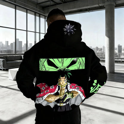 Demon Slayer Spring/Autumn Men's Hoodie  New Himejima Gyomei Anime Printed Daily Casual Harajuku Large Parent Child Top