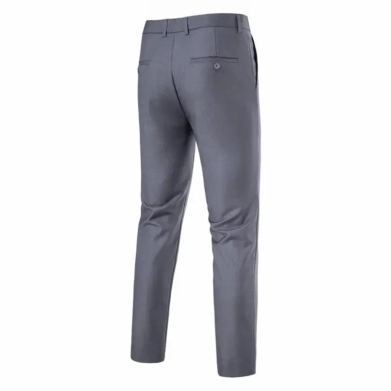 Suit Men's (Blazer+ Vest + Trousers) Fashionable Business Solid-color Wedding British-style Workwear, Casual Performance Suit