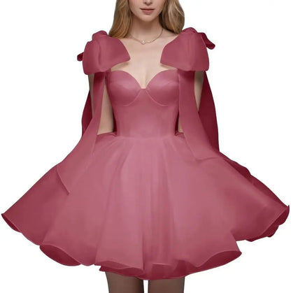 Short Wedding Dresses for Bride Organza Sweetheart 2026 Ball Gown for Women Puffy Homecoming Dresses Party Evening Dresses