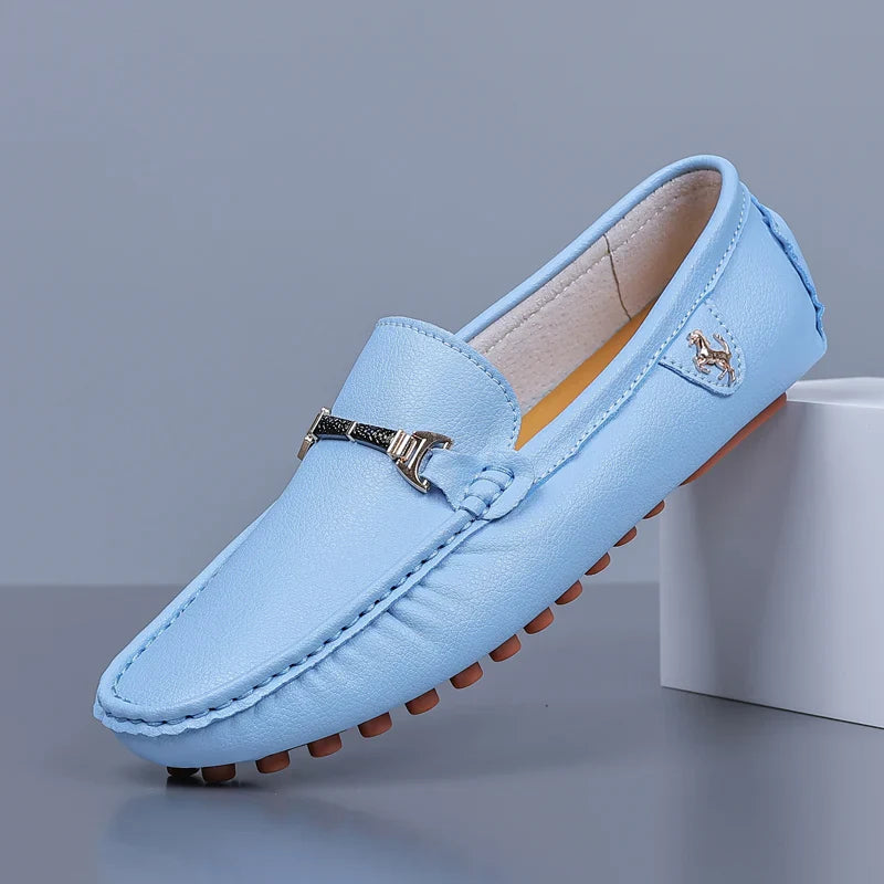 Handmade Leather Casual Men Shoes Design Loafers Man Comfortable Slip on Men Loafers Hot Sale Moccasins Driving Shoes