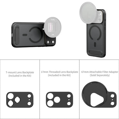 iPhone Case Lightweight Photography for iPhone 17 Pro/Pro Max with MagSafe Suit 67mm Magnetic Filter Slot Gift