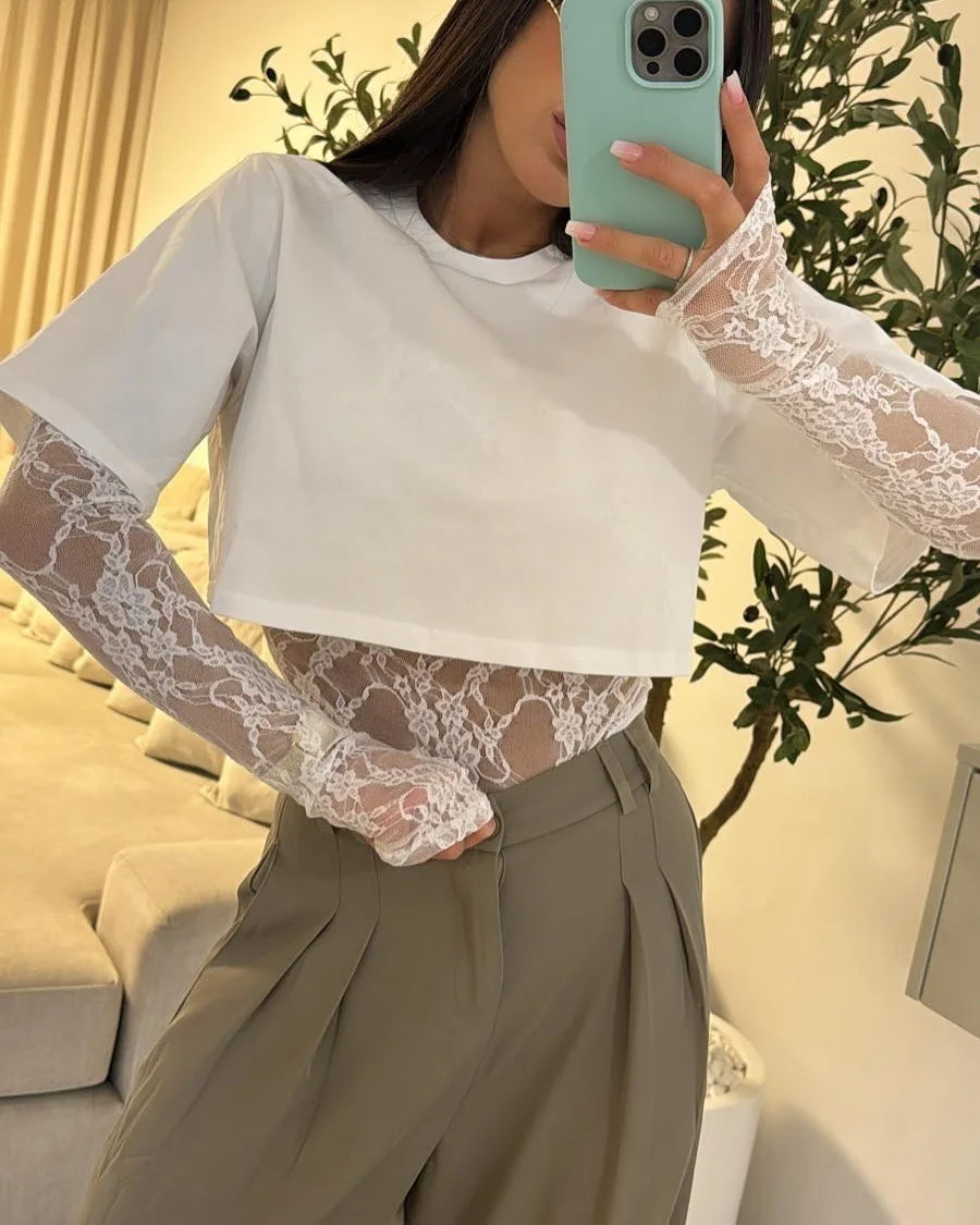 Sexy White Lace Body For Women Chic Bodysuit Black Patchwork Top Bodys Bodice Coquette Summer Street Wear Evening 2026 Party New