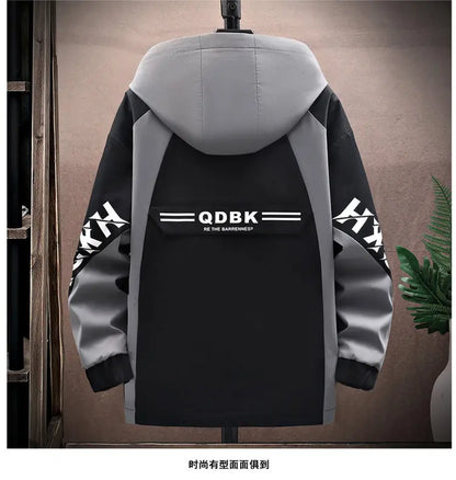 Spring Autumn Casual Men Sets Jacket + Pants Two Pieces Fashion Korean Trend Hooded Baseball Uniform Suit Man Outfit