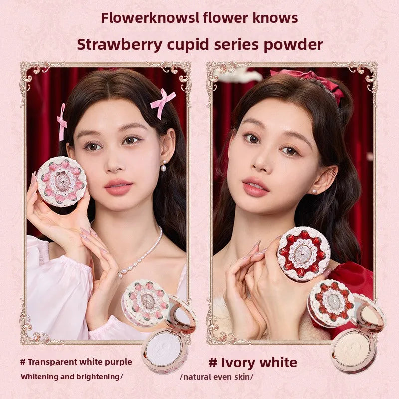 Strawberry Cupid Professional Makeup Set For Women Full Kit Gift Box Eyeshadow Lip Cream Blush Compact Powder Sets