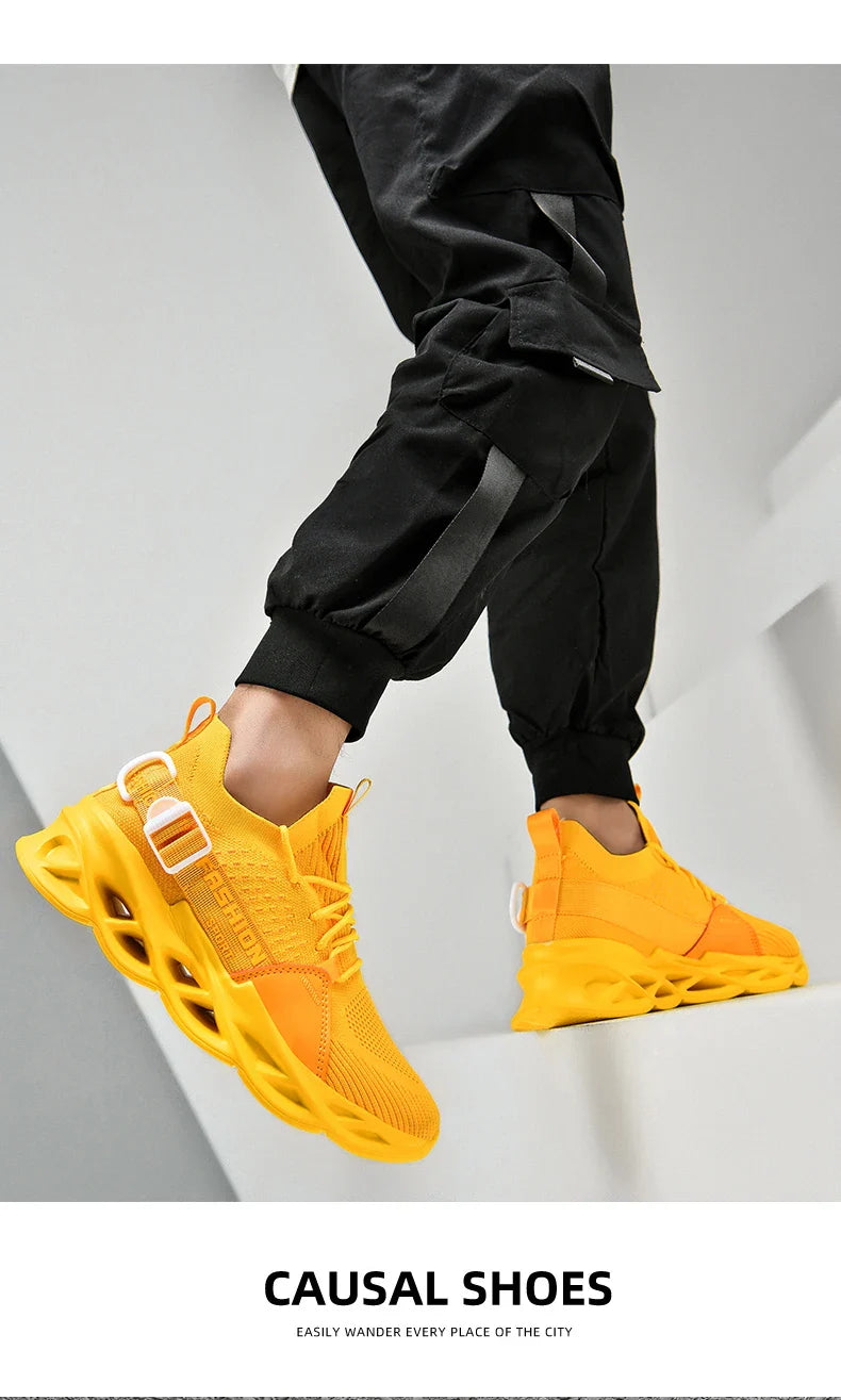 Tênis Masculino de Malha Respirável Casual Sapatos Masculinos Unissex Leve Macio Sola Grossa Buraco Sapatos de Casal Tênis Atlético Sapatos Femininos