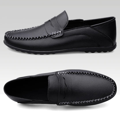 Men's plus size slip on casual shoes Four seasons new soft sole outdoor driving shoes white shoes youth Joker fashion tide shoes
