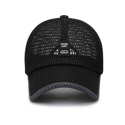 Men's Mesh Baseball Cap Breathable Summer Caps Dad Hat Outdoor Fishing Hats Bone Gorras Snapback Trucker Cap