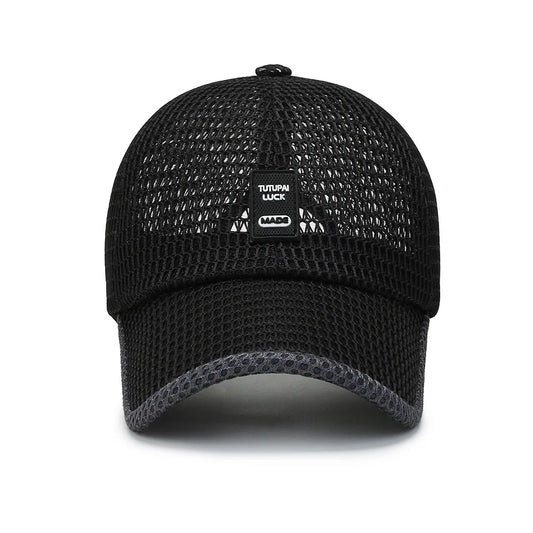 Men's Mesh Baseball Cap Breathable Summer Caps Dad Hat Outdoor Fishing Hats Bone Gorras Snapback Trucker Cap
