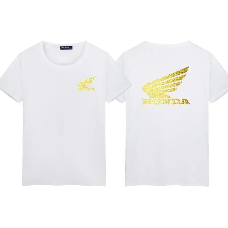 2026 Racing HRC Summer New Men's Fashion 100% Cotton T-Shirt Street Casual Top
