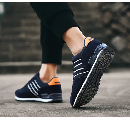 Tênis Masculino de Couro de Alta Qualidade Calçados Casuais Outono 2024 Novo Tênis Masculino Respirável Calçados Masculinos Tênis Masculino Plano Zapatillas Hombre