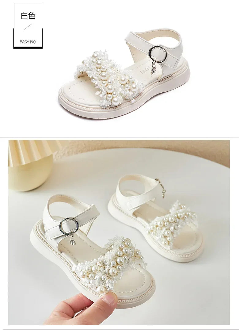 Girls' sandals Summer children's non-slip soft-soled princess beach shoes Fashion sandals for little girls