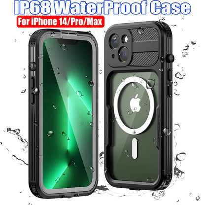 Bluetooth 30 Meter Deep Waterproof Case For iPhone 17 Air 16 15 14 13 12 Pro Max 11 Samsung Galaxy S25 S24 S23 S22 Ultra Note 20