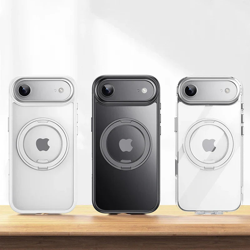 Magnetic 360 Degrees Rotating Ring Holder Case For iPhone 17 Pro Max / 17 Air