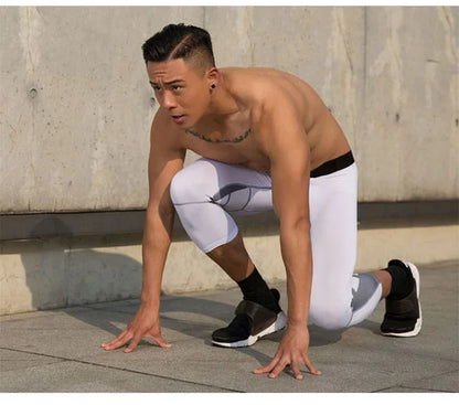 Men's Compression Pants for Running Cycling Basketball Soccer Elasticity Sweatpants Fitness Tights Legging Trousers Rash Guard